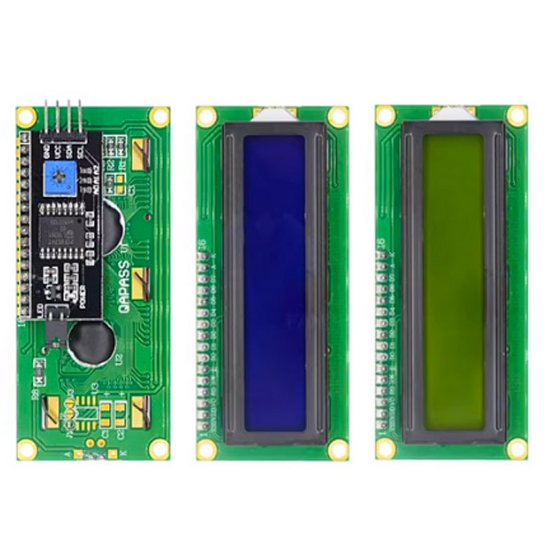 Lcd 1602 - وحدة LCD1602A شاشة زرقاء/أخضر IIC/I2C 1602
