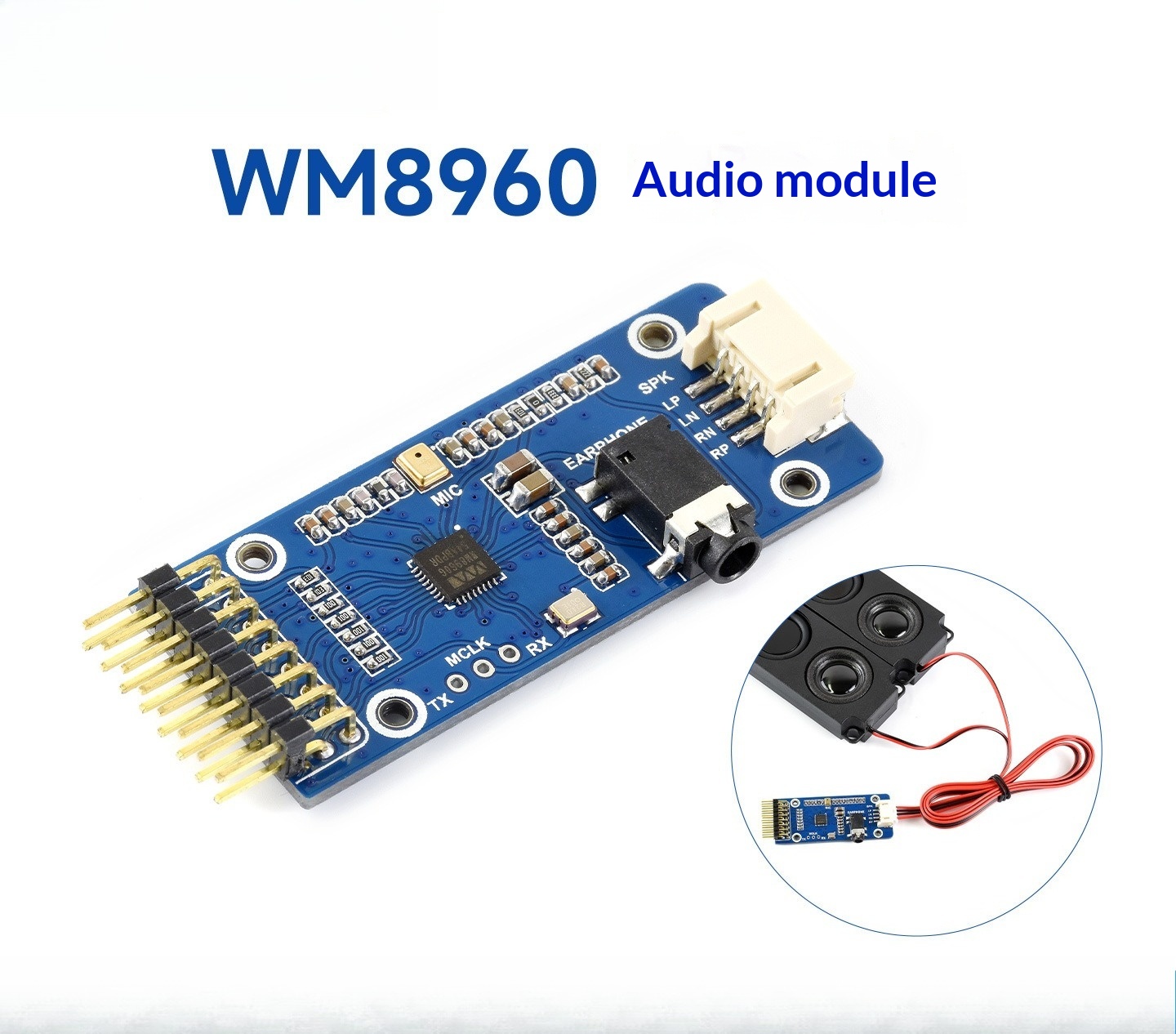 Microphone Module - وحدة ترميز الصوت الاستريو WM8960، واجهات