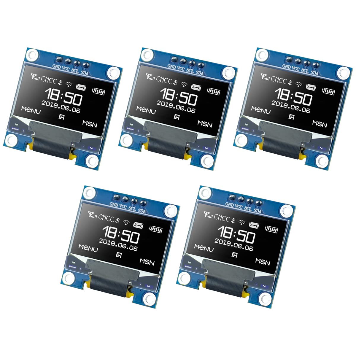 Oled Display 0.96 - وحدة عرض OLED I2C IIC مقاس