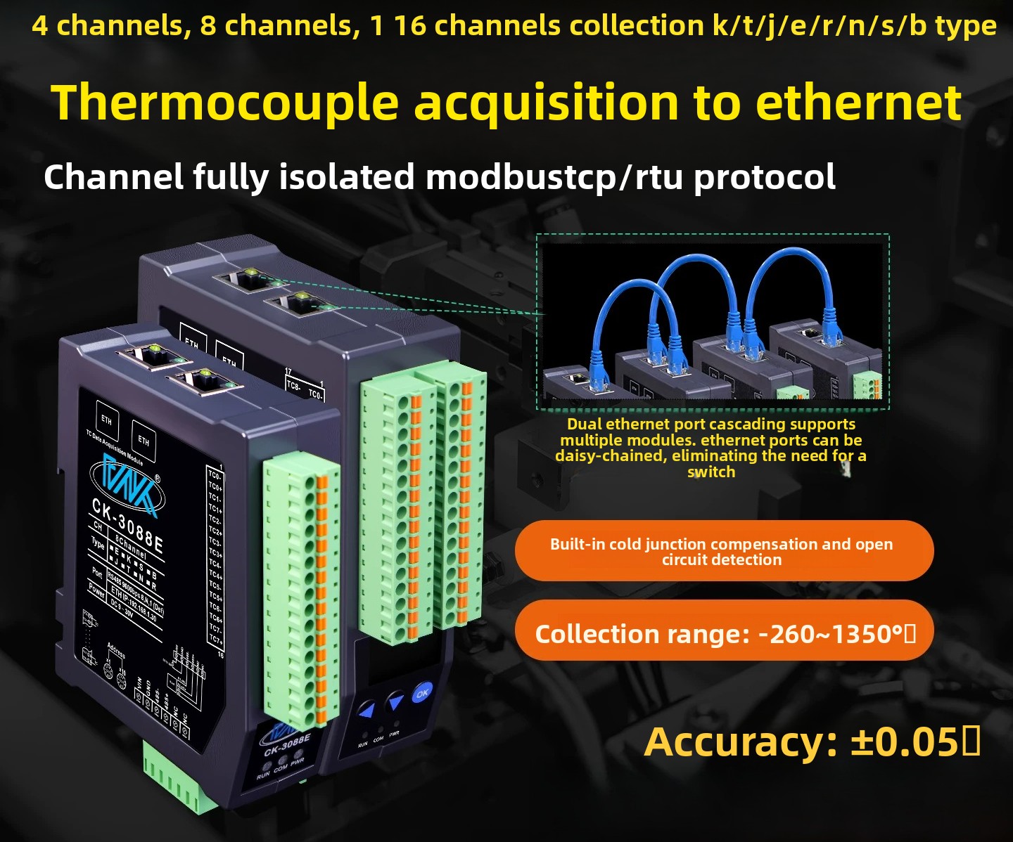 Thermocouple Module K Type - وحدة قياس درجة الحرارة بالمقاومة الحرارية