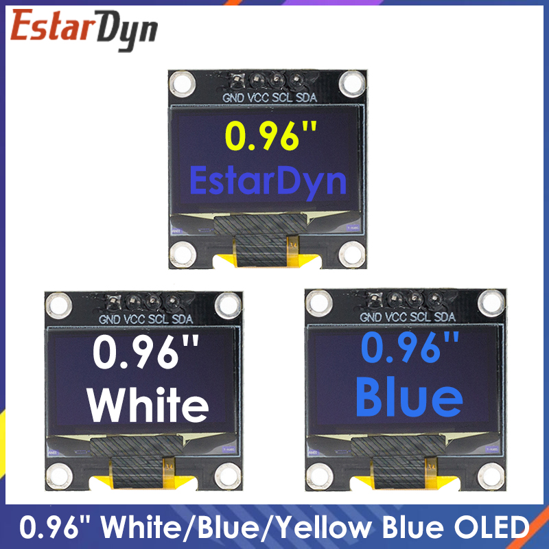 Oled Display 0.96 - 0.96 بوصة IIC SPI المسلسل 7/4Pin