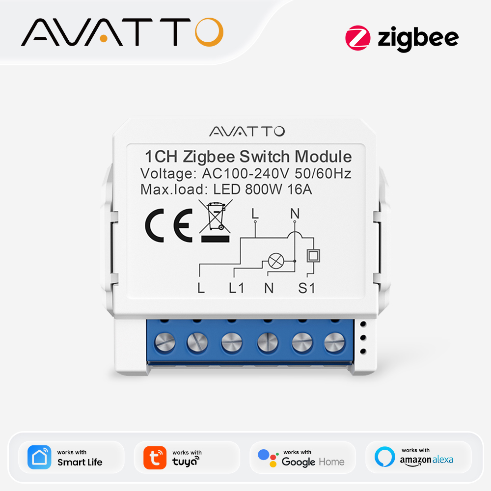 Relay Module 1 Channel - AVATTO زيجبي تويا 1/2/3/4 عصابة مفتاح