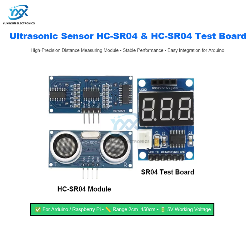 Ultrasonic Sensor Hc-Sr04 - مستشعر بالموجات فوق الصوتية HC-SR04 HCSR04