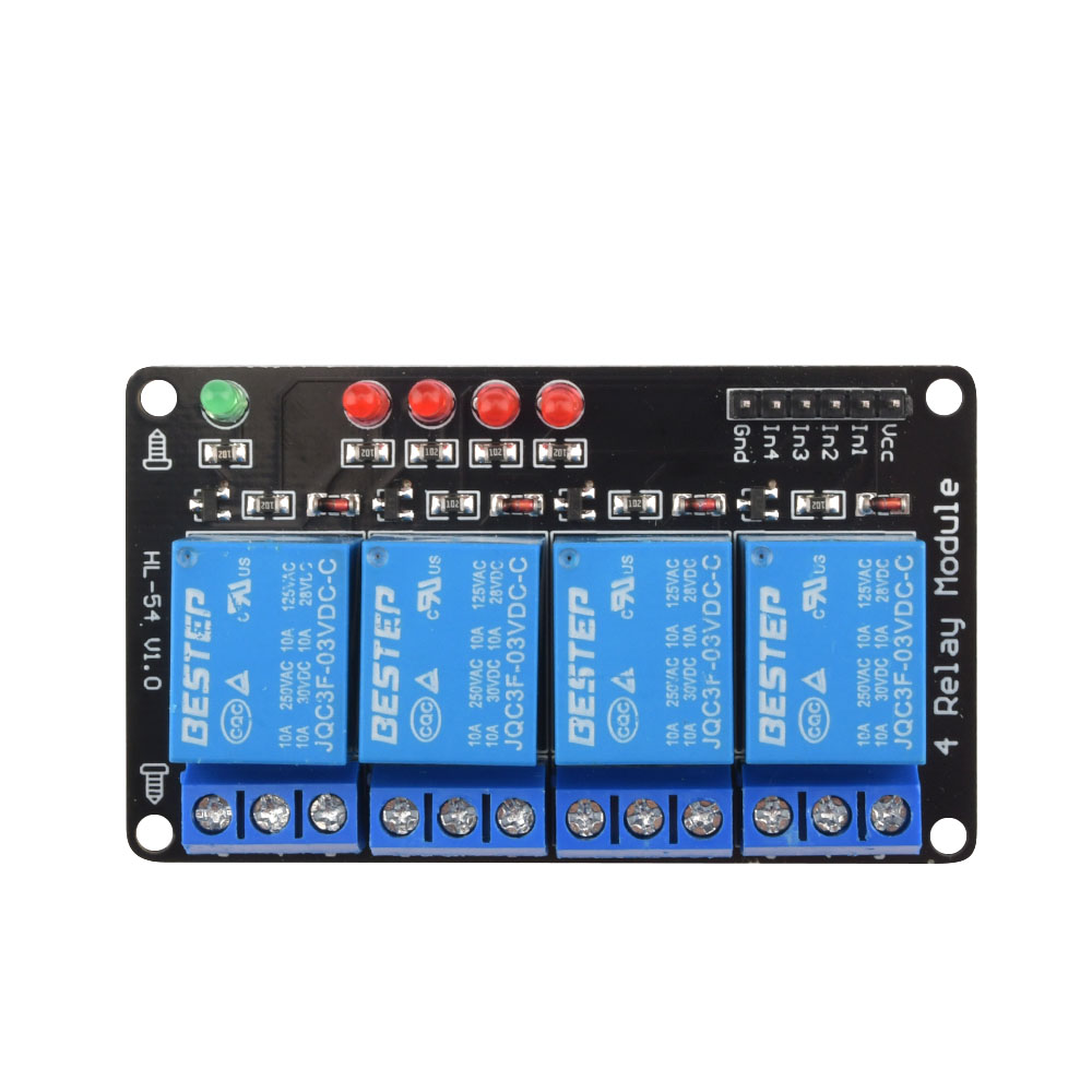 Relay Module 4 Channel - وحدة التتابع المضيئة ذات المستوى المنخفض