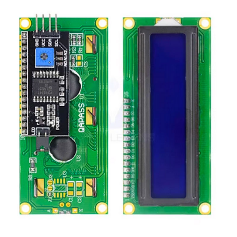 وحدة LCD1602A شاشة زرقاء/أخضر  - مراجعة Lcd 1602 وسعره