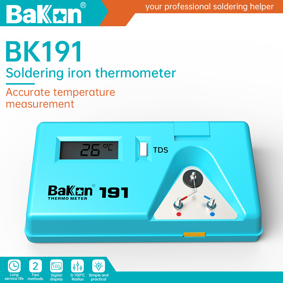 Bakon BK191 مقياس حرارة اختبار - مراجعة Soldering Iron Temperature Probe وسعره