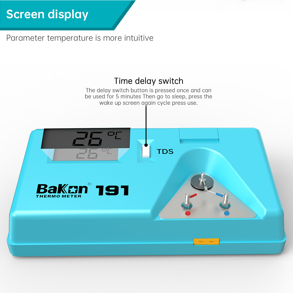 Bakon BK191 مقياس حرارة اختبار - مراجعة Soldering Iron Temperature Probe وسعره