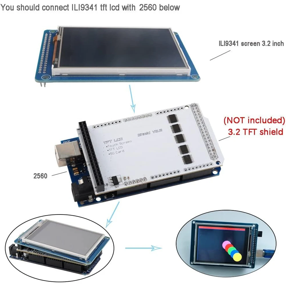 وحدة شاشة عرض LCD بتقنية TFT م - مراجعة Ili9341 وسعره