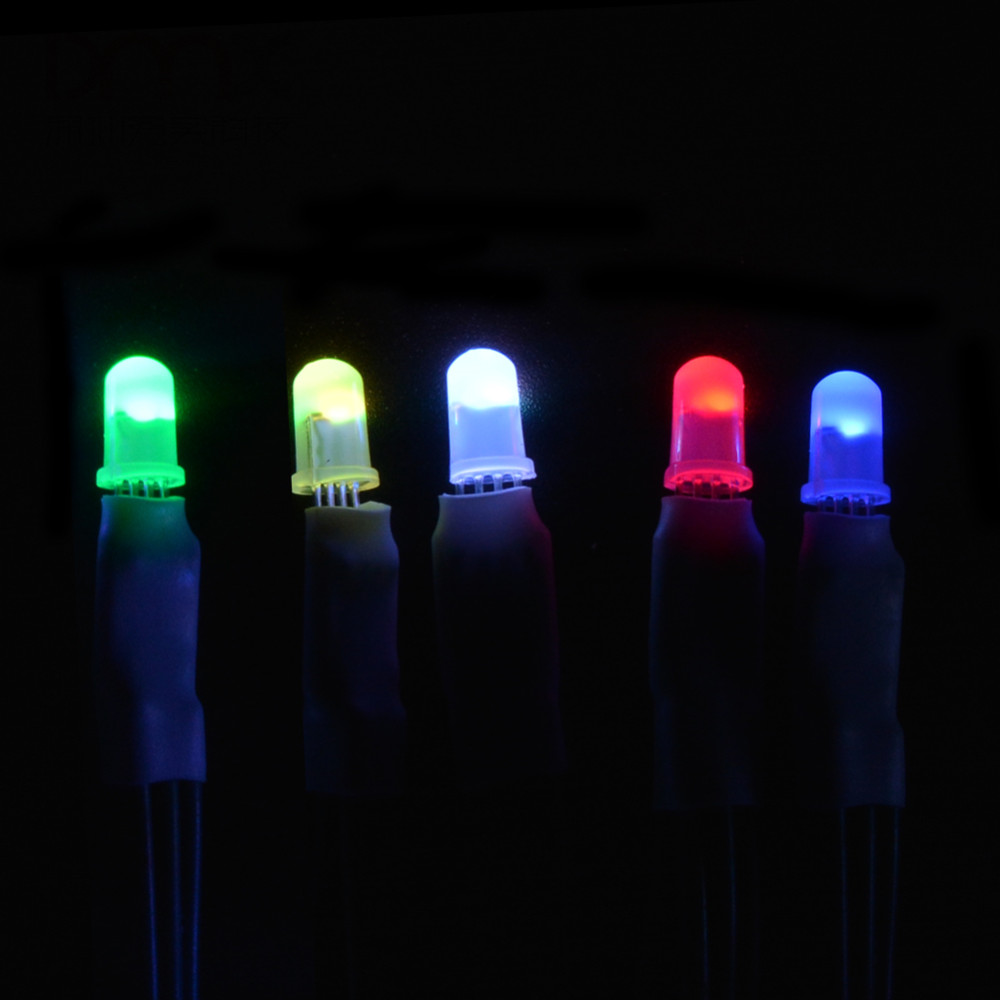 رقائق RGB LED DC5V قبعة مستدير - مراجعة Neopixel وسعره