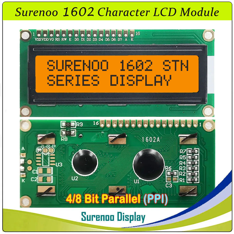 شاشة عرض LCD طراز Surenoo 1602 - مراجعة Lcd 1602 وسعره