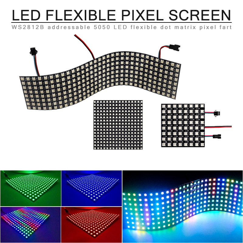 شاشة LED رقمية بكسلات WS2812B  - مراجعة Ws2812B وسعره