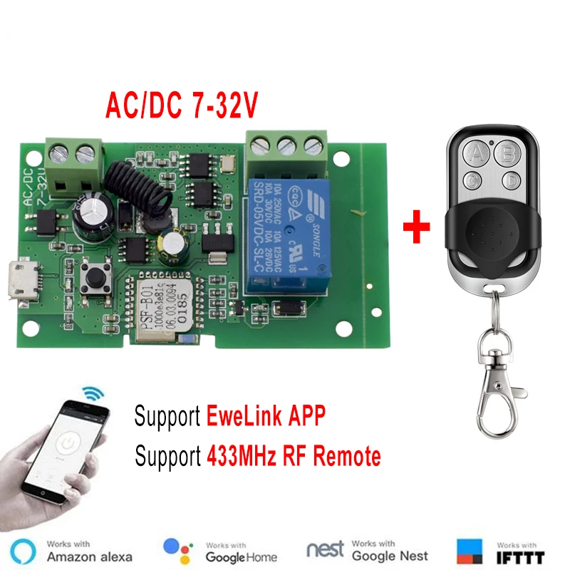 Ewelink التيار المتناوب/تيار م - مراجعة Relay Module 1 Channel وسعره