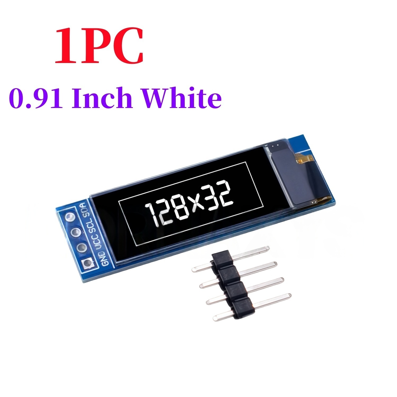 0.91 بوصة 128x32 IIC I2C أبيض/ - مراجعة Ssd1306 وسعره