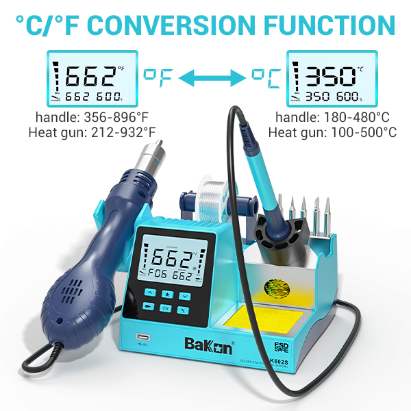 عرض خاص: محطة لحام باكون BK602 - مراجعة Soldering Iron Temperature Probe وسعره