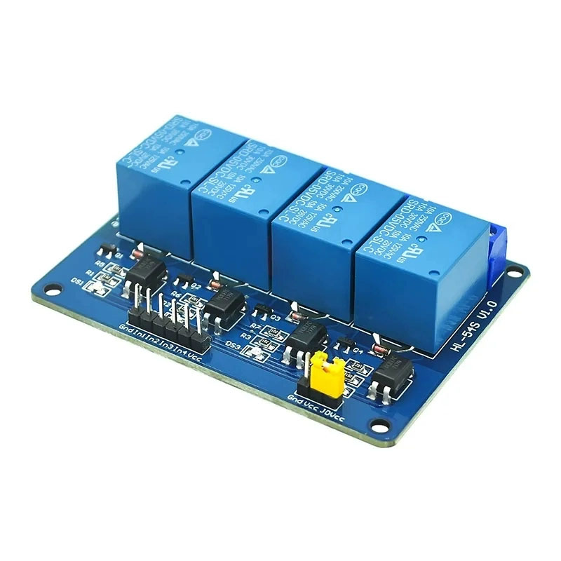 وحدة ترحيل 5 فولت بـ 1 أو 2 أو - مراجعة Relay Module 4 Channel وسعره