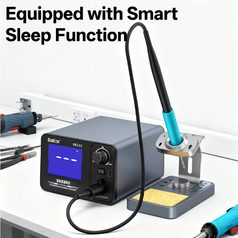 محطة لحام ذكية باكون BK212 بقو - مراجعة Soldering Iron Temperature Probe وسعره