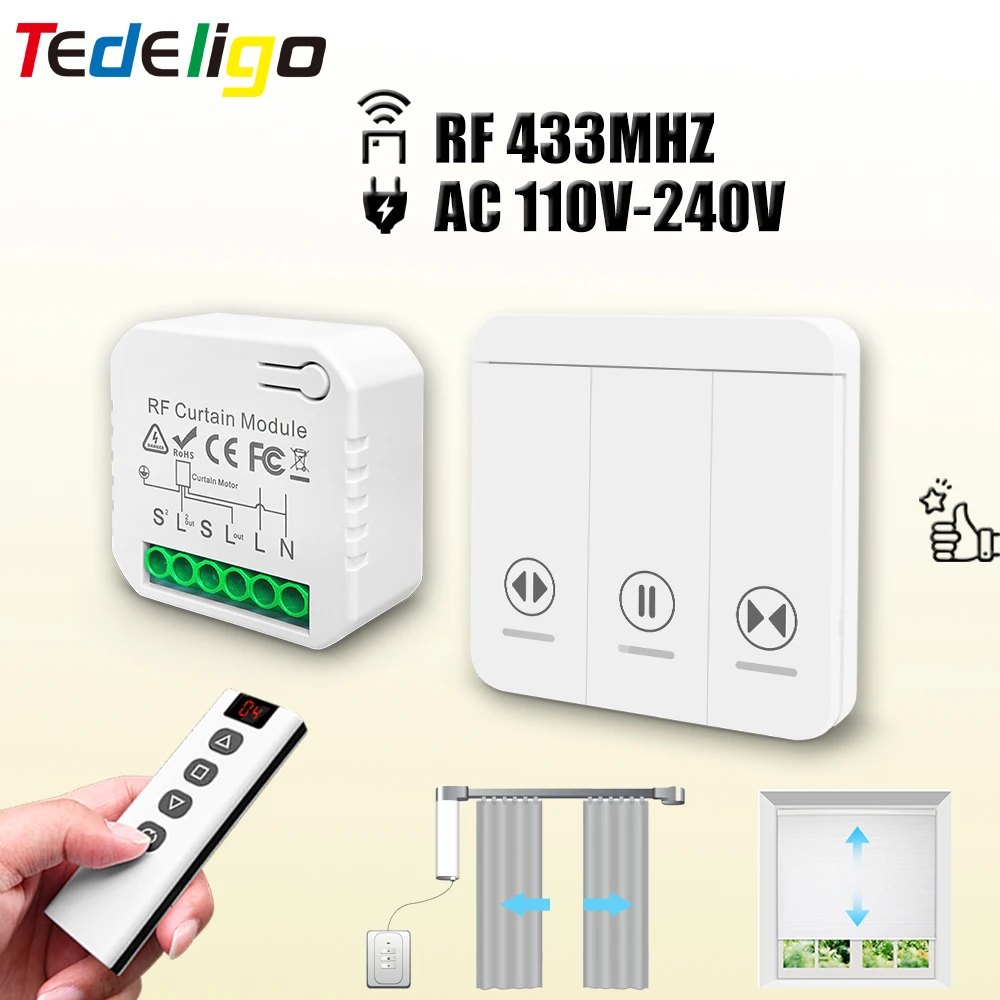 وحدة التبديل الستار RF 433 MHz - مراجعة Ir Remote Module وسعره