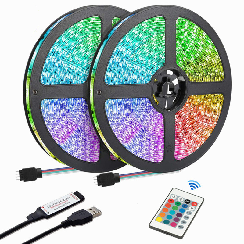 شريط إضاءة LED بمنفذ USB مع 24 - مراجعة Ws2812B Strip 5V وسعره