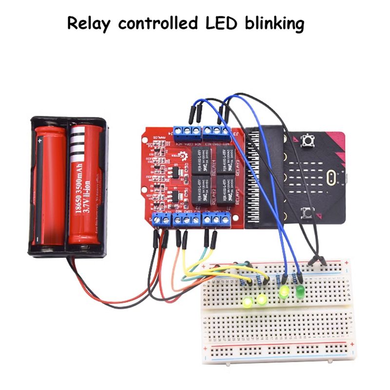 وحدة ترحيل A64I Microbit بأربع - مراجعة Relay Module 4 Channel وسعره