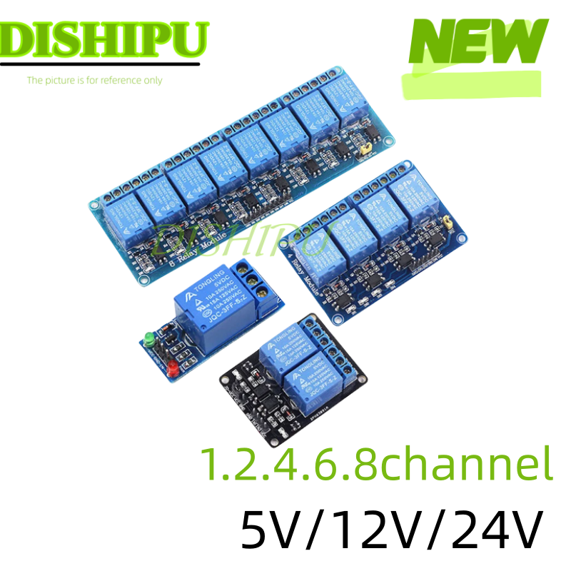 تيار مستمر 5 فولت 12 فولت 24 ف - مراجعة Relay Module 4 Channel وسعره