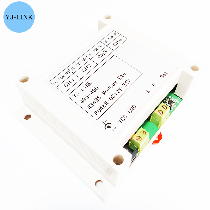 485-4DO RS485 4-قناة التتابع ا - مراجعة Relay Module 4 Channel وسعره