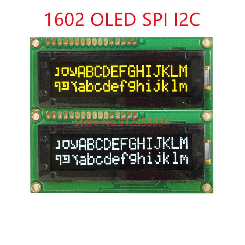 1602 16X2 OLED SPI I2C 3.3 فول - مراجعة Lcd 1602 وسعره