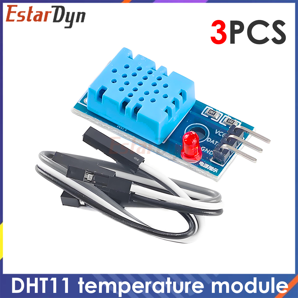 3 قطع وحدة استشعار درجة الحرار - مراجعة Dht11 وسعره